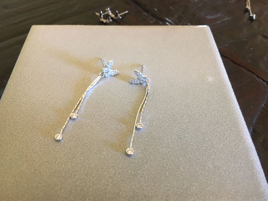Butterfly String Earrings