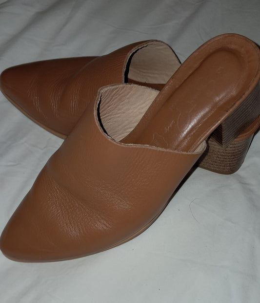 Sweet Pea Leather Heels