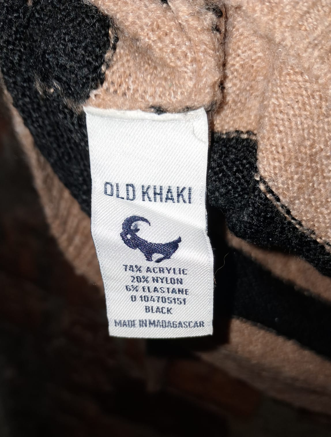 Old Khaki Striped Jersey