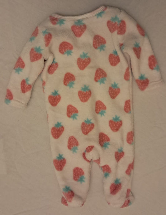 Cuddlesome Baby Gro - Strawberry Pattern