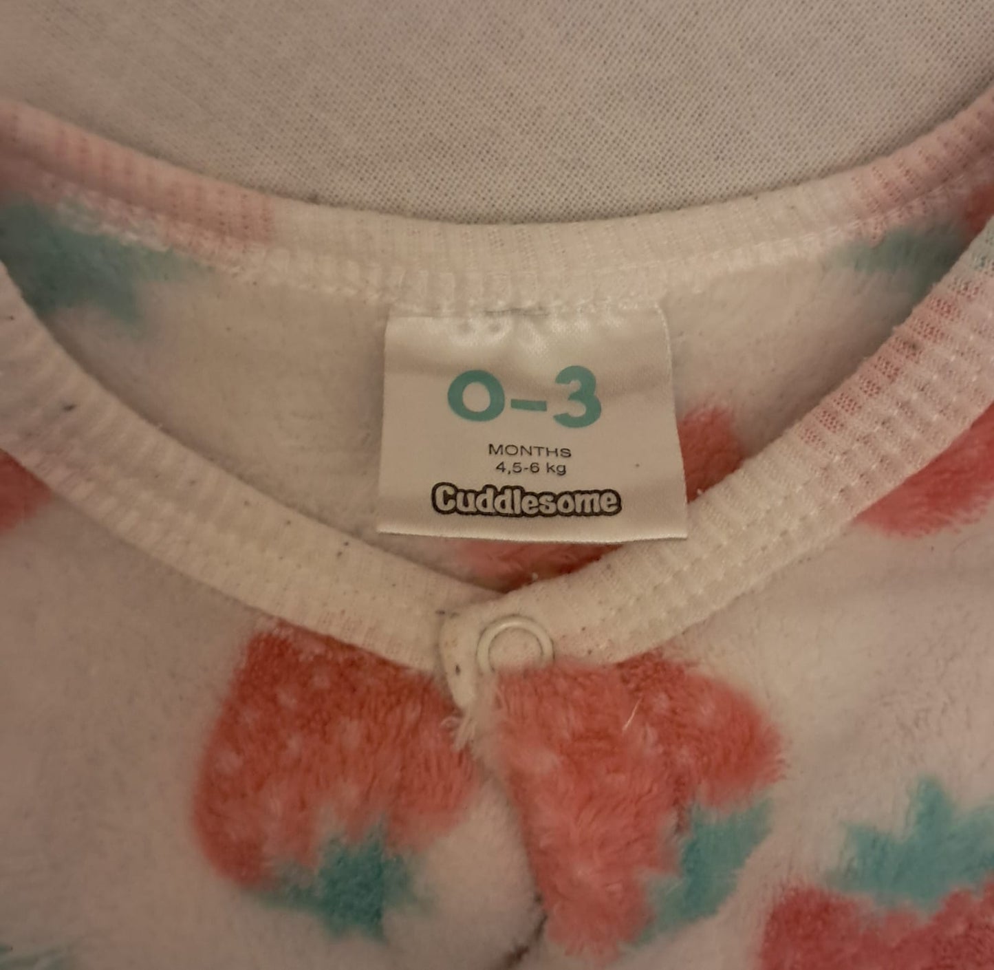 Cuddlesome Baby Gro - Strawberry Pattern