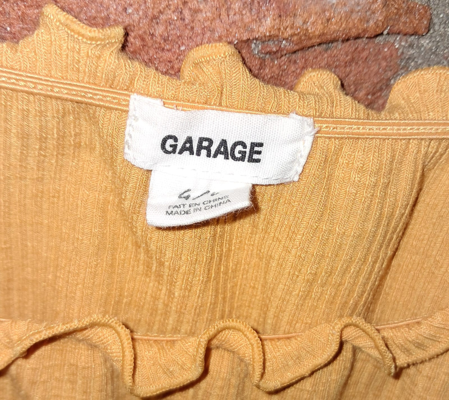 Garage Midriff Long Sleeve Top