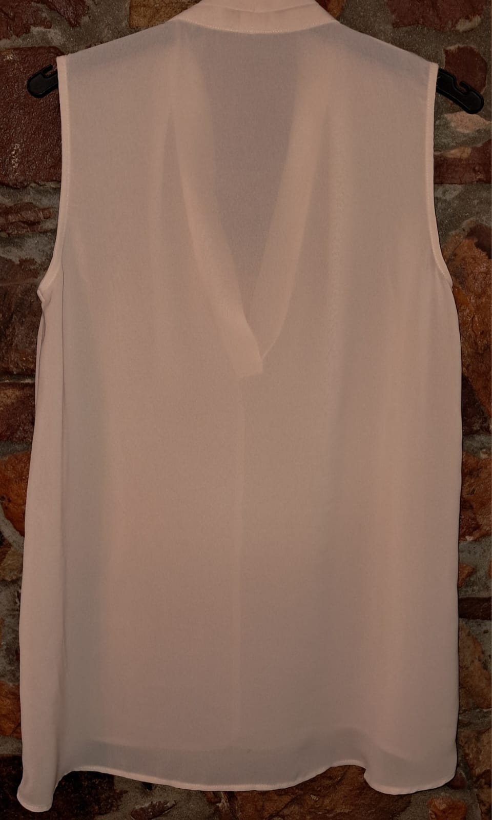 Low V-Neck Blouse
