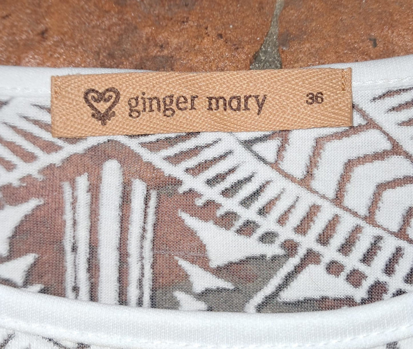 Ginger Mary White Bodysuit