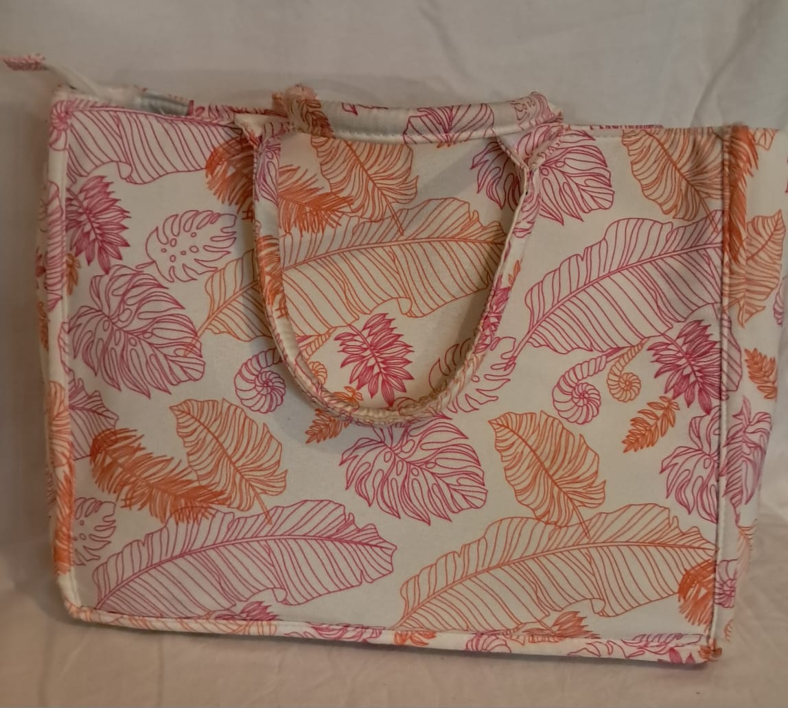 Floral Beach Bag