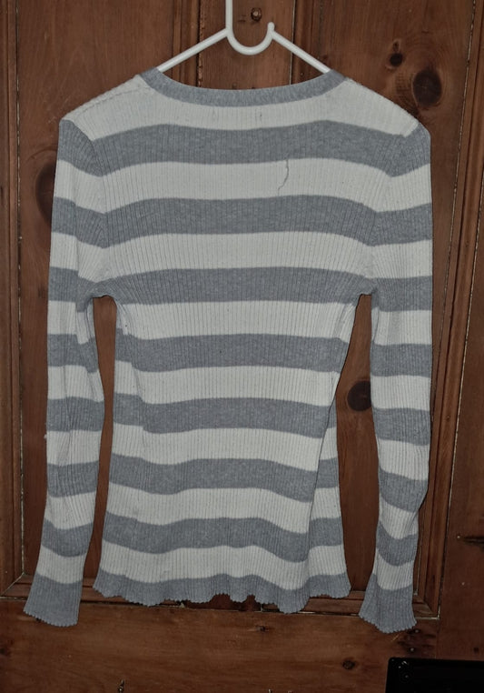 Real Clothing Striped Cardigan