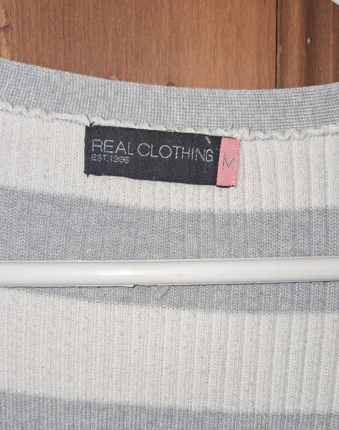 Real Clothing Striped Cardigan