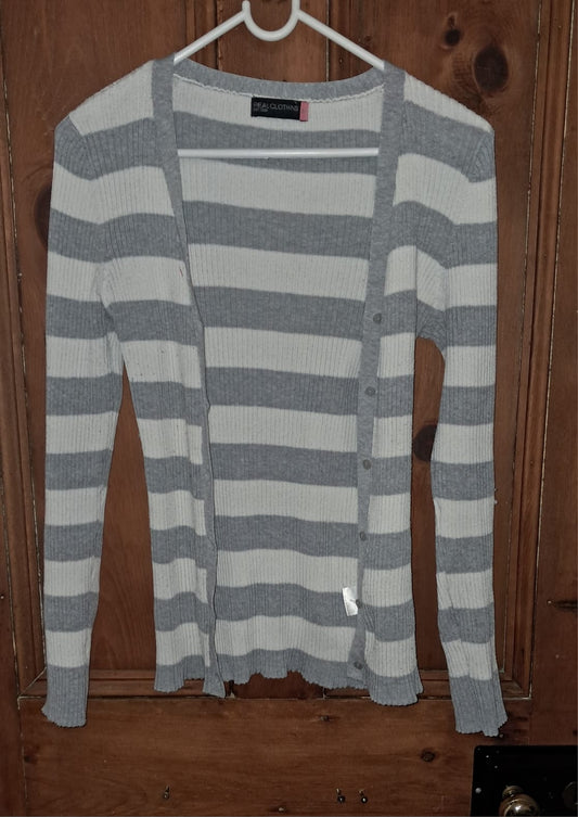 Real Clothing Striped Cardigan
