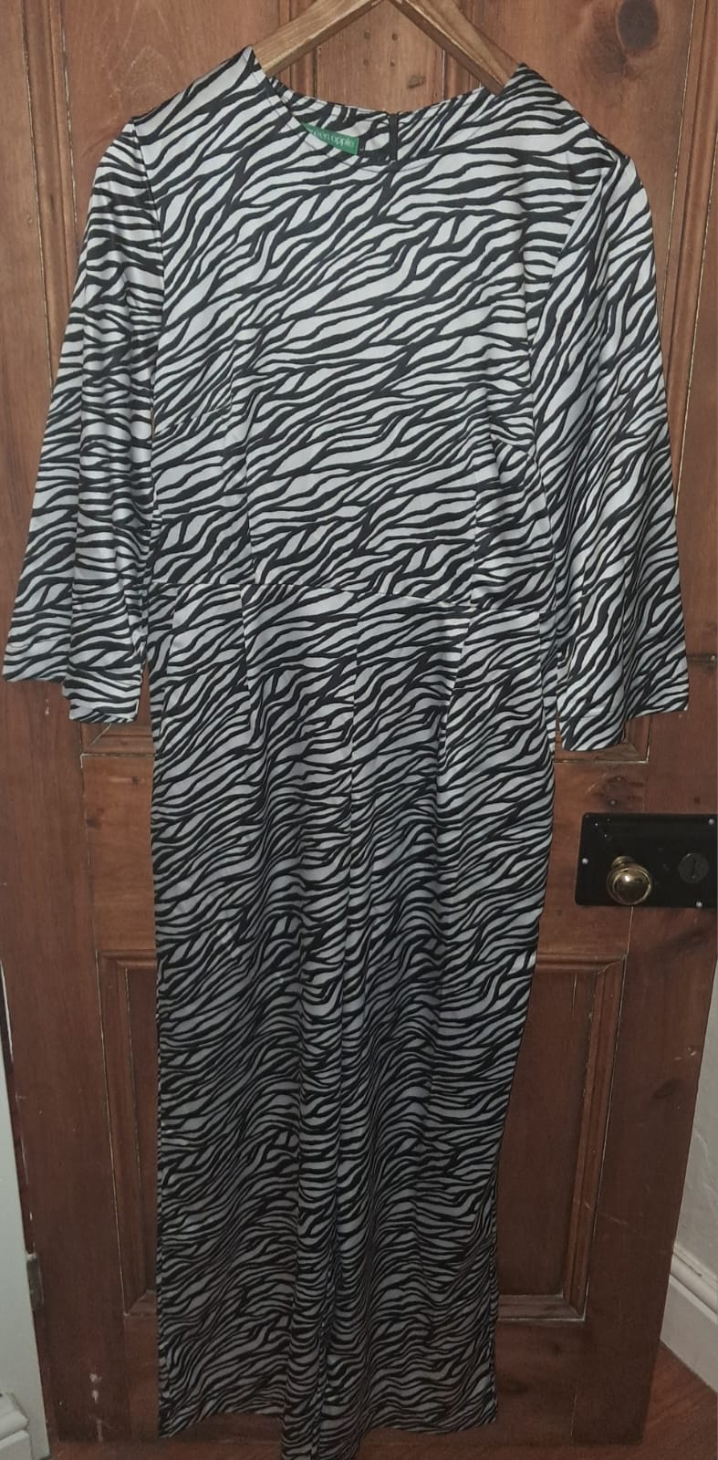 Green Apple Zebra Stripe Jumpsuit