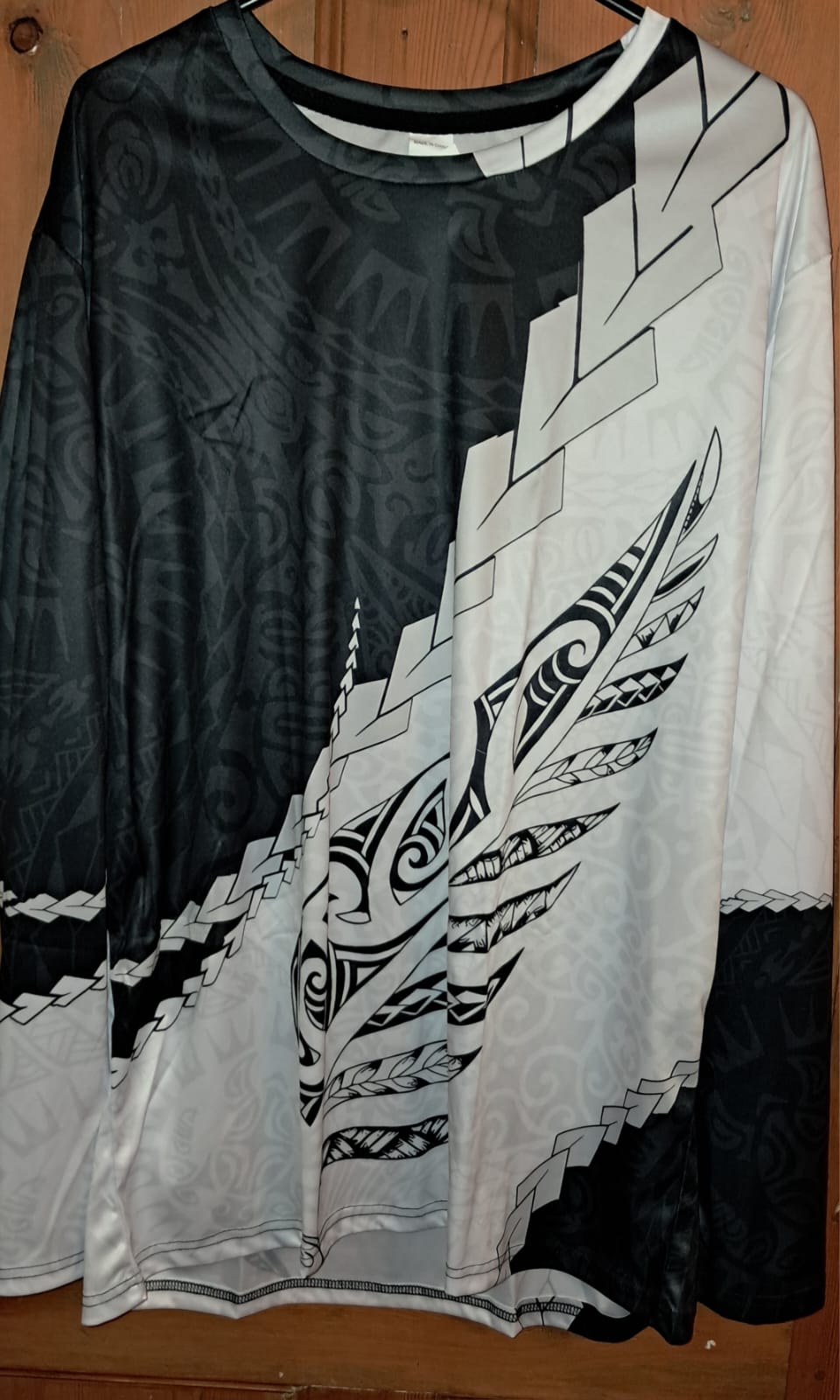 Patterned Long Sleeve Top