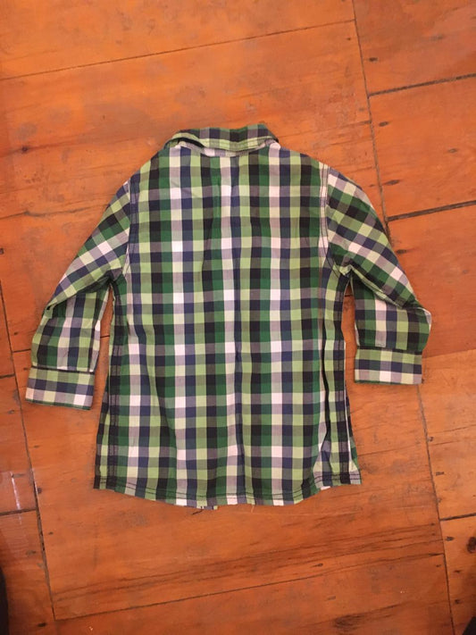 Topolino Checkered Long Sleeve Button Up Shirt