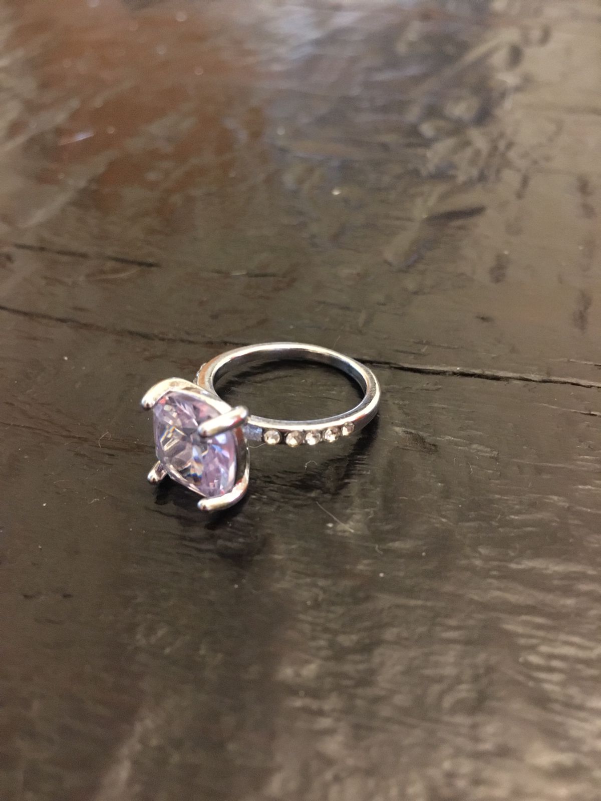 Purple Tinge Square Ring