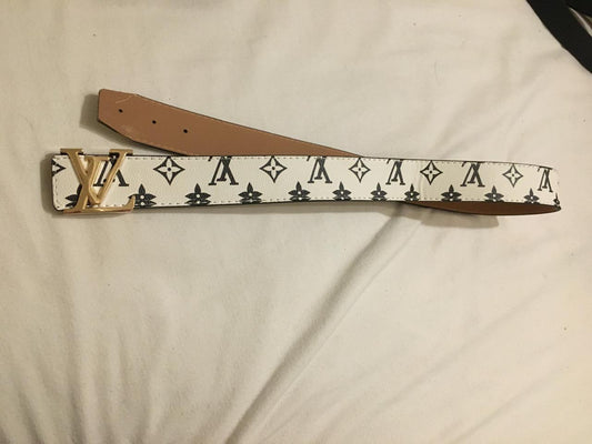 Faux LV Belt