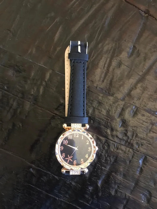 Rose Gold Stud Watch