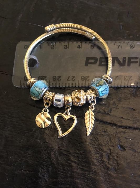 Gold Aqua Bracelet
