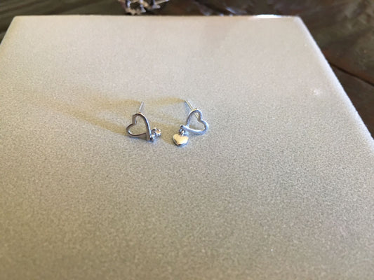 Hanging Heart Earrings