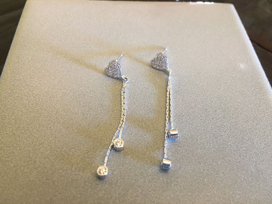 Heart String Earrings
