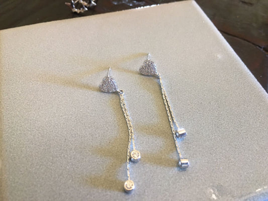 Heart String Earrings