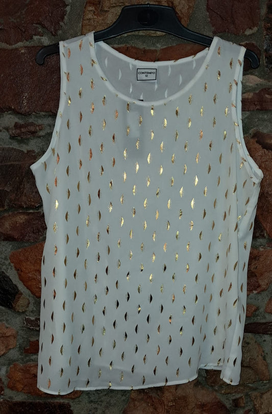 Contempo Sleeveless Blouse