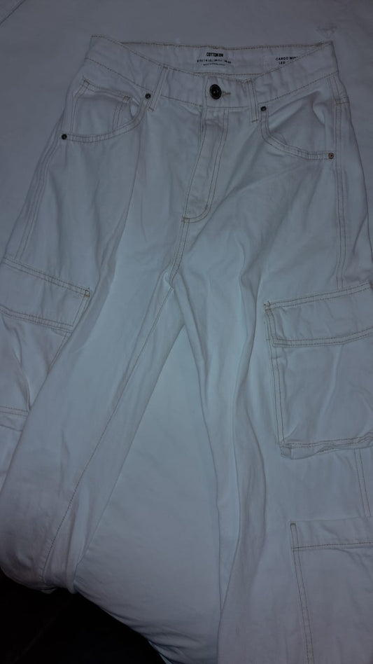 Cotton On Cargo Wide Leg Jeans