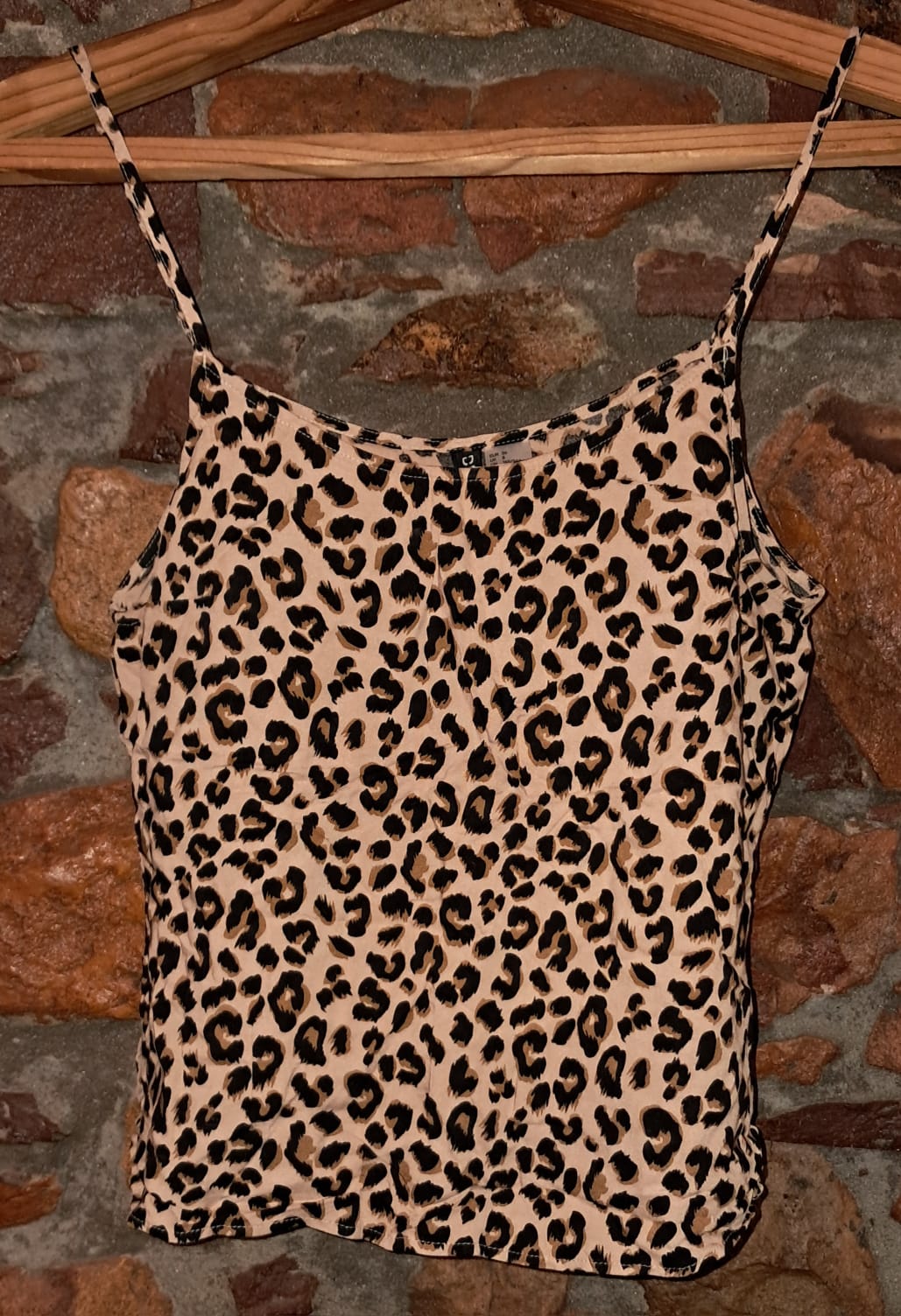 Divided Leopard Print Stappy Top