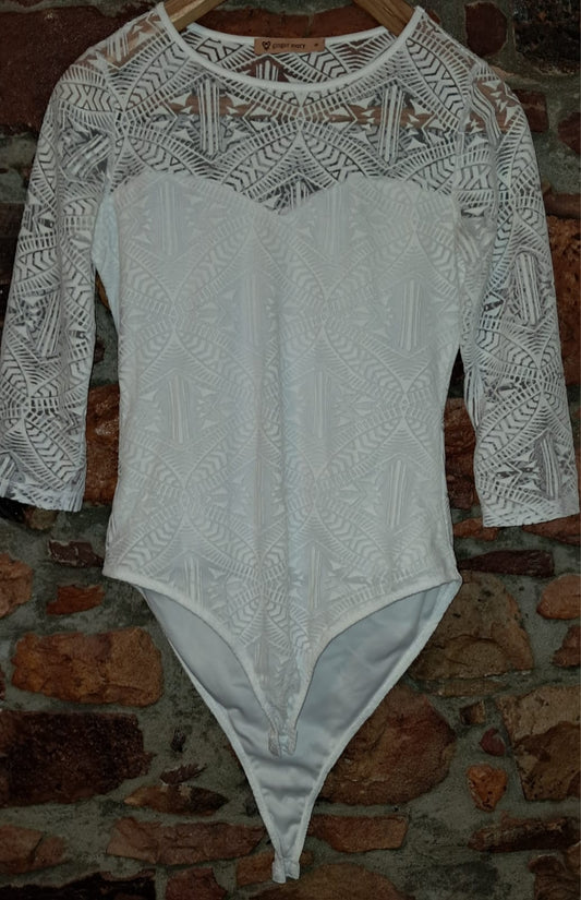 Ginger Mary White Bodysuit