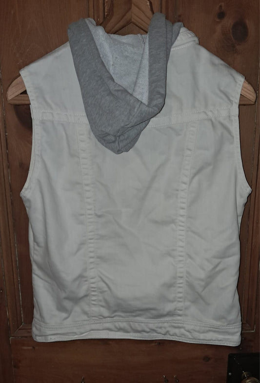 Outback Red Sleeveless Denim Hoodie
