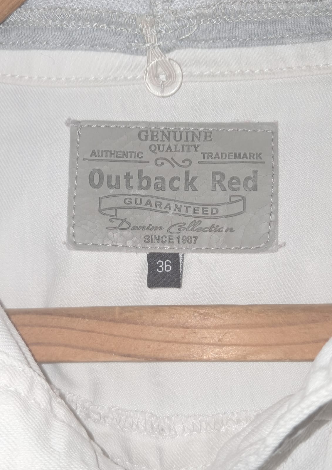 Outback Red Sleeveless Denim Hoodie