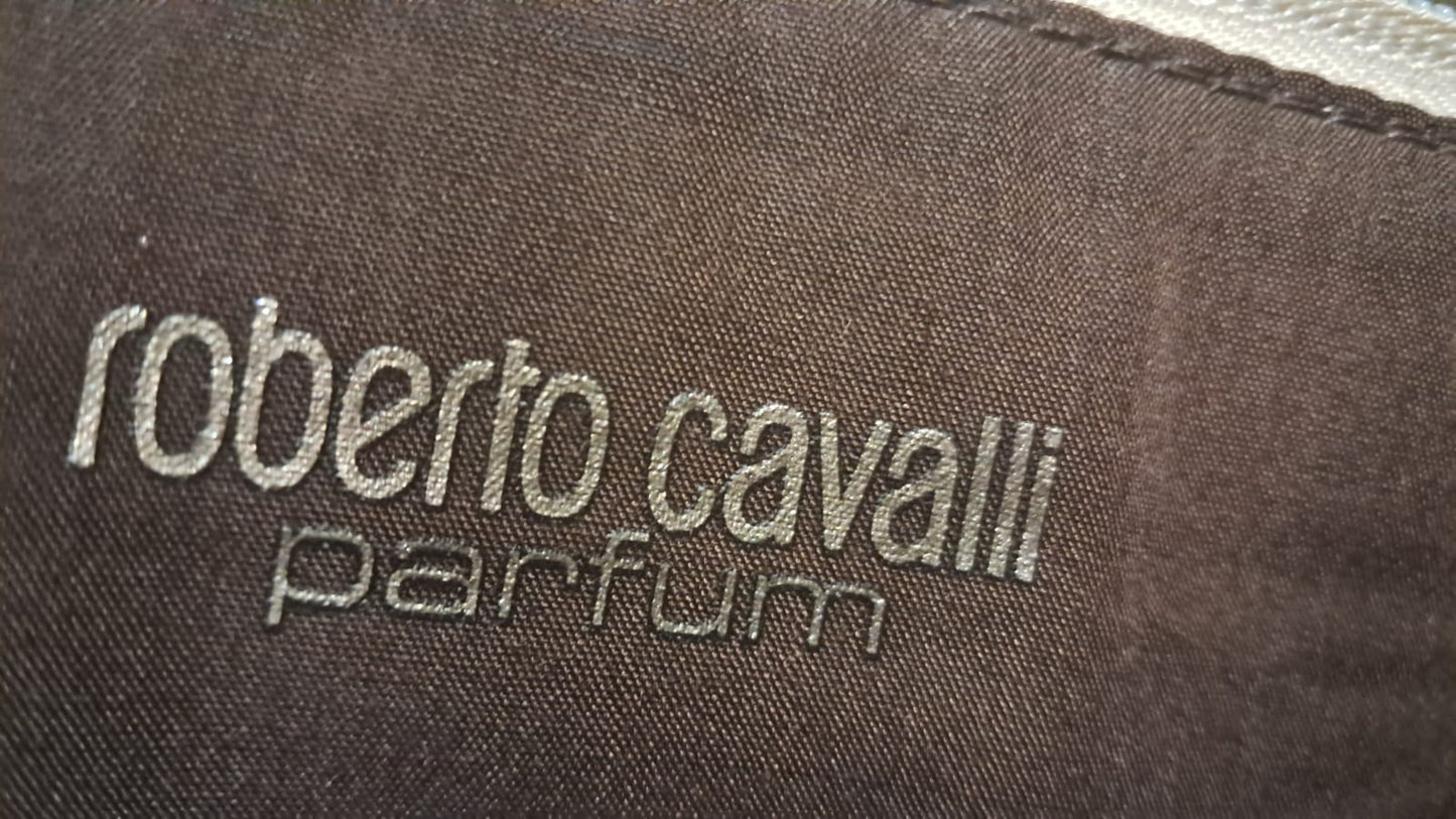 Roberto Cavalli Metallic Gold Clutch Bag