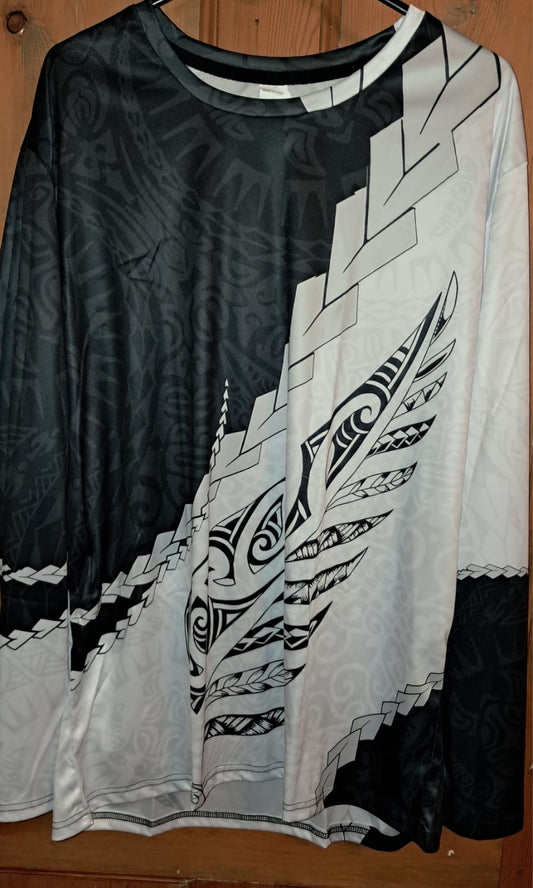 Patterned Long Sleeve Top