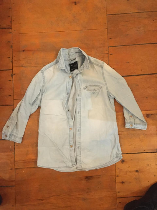 Zara Boys Half Button Long Sleeve Top