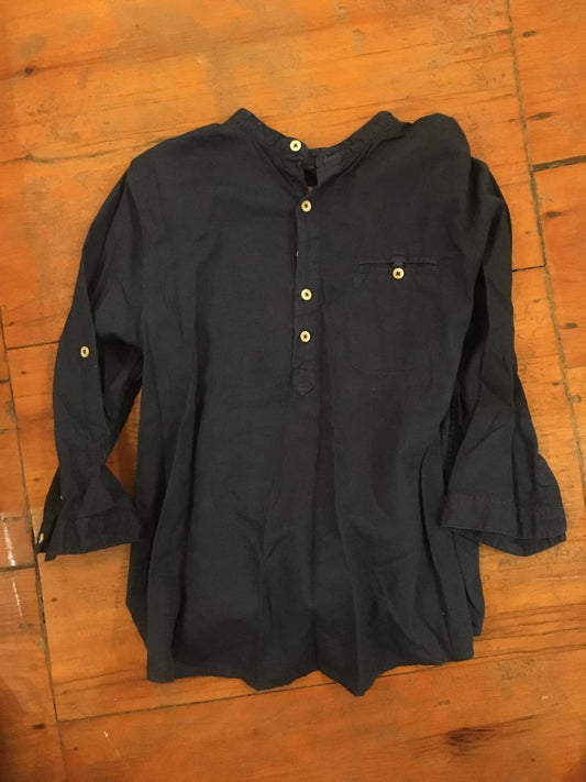 Zara Boys Half Button Long Sleeve Top