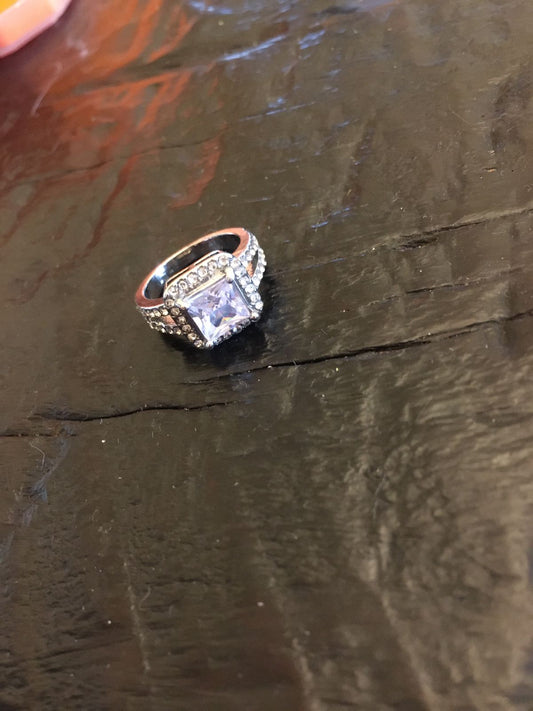 Square Stone Ring