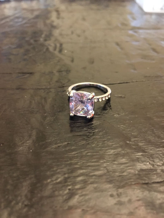 Purple Tinge Square Ring